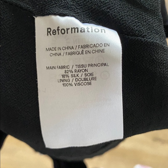 Reformation Giulia Velvet Crop Top Womens 2 - Picture 5 of 5